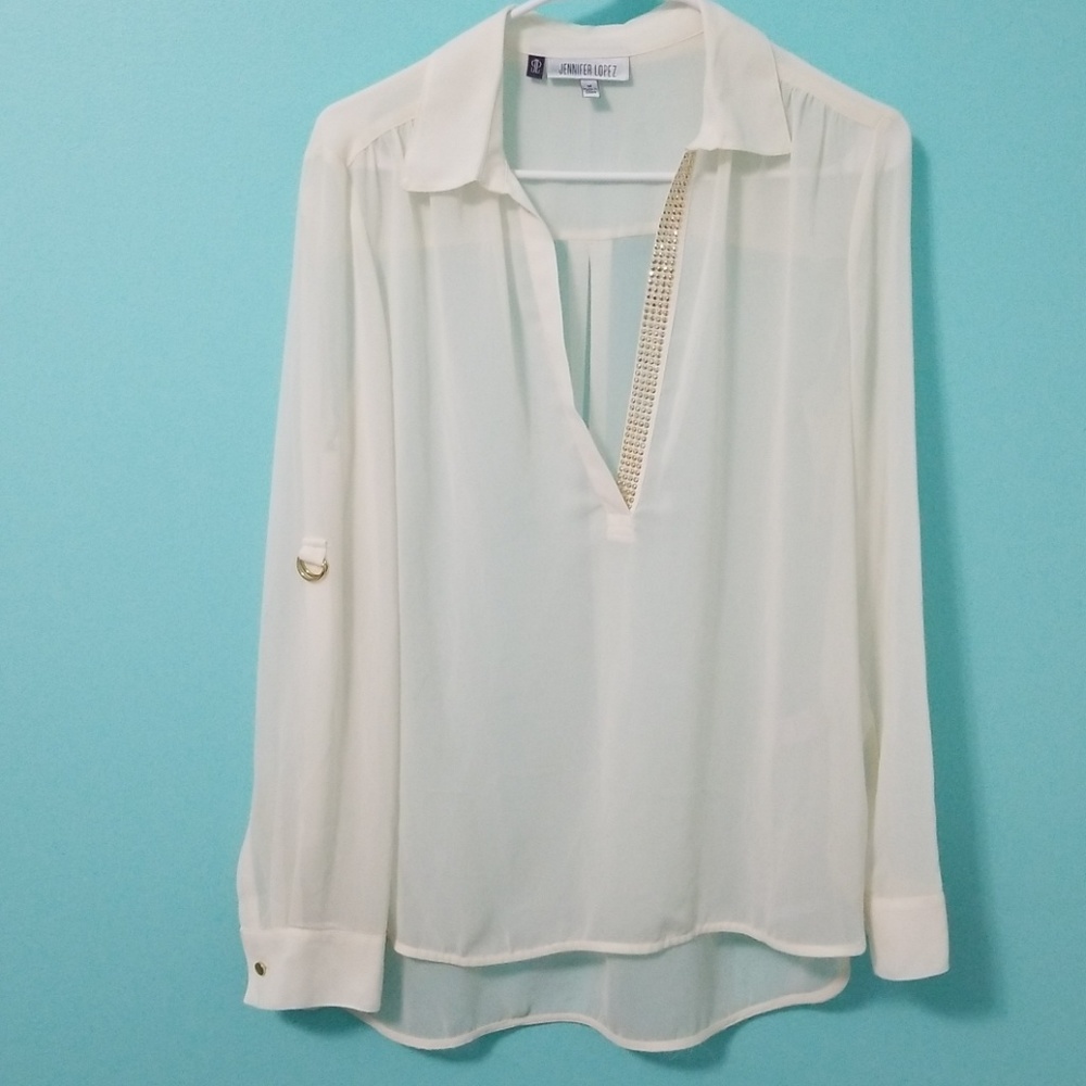 3 for $30 bundle - JLO sheer off-white top